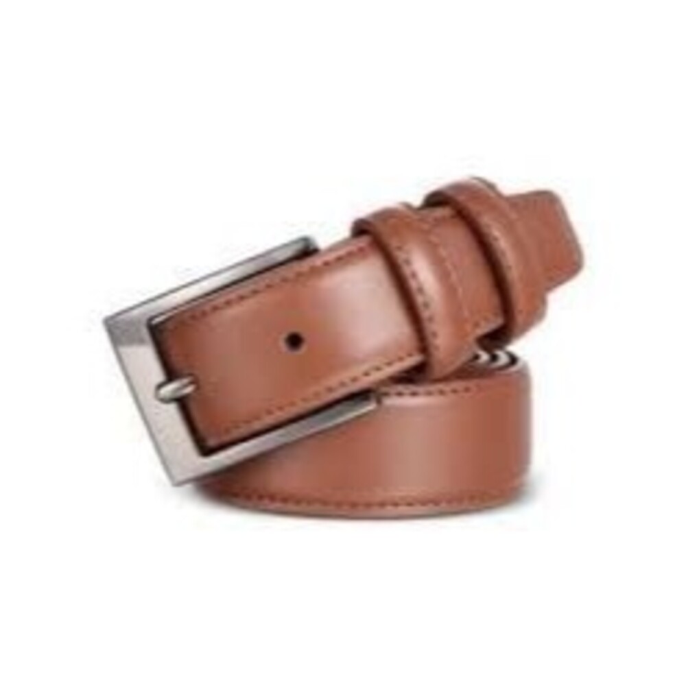Mio Marino Men's Burnt Umber Dual Loop Genuine Leather Belt 32"